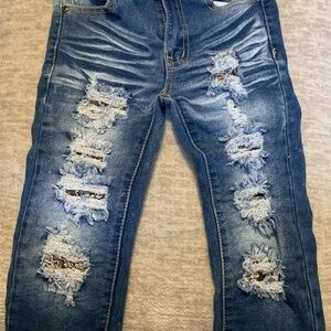Distressed Blue Jeans for boys 4T